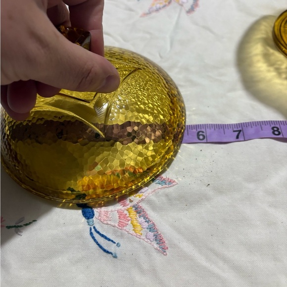 Vintage Jeannette Amber Glass Candy Dish - Picture 6 of 8